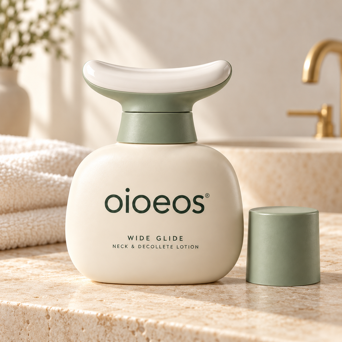 oioeos® Wide Glide Neck & Decollete Lotion